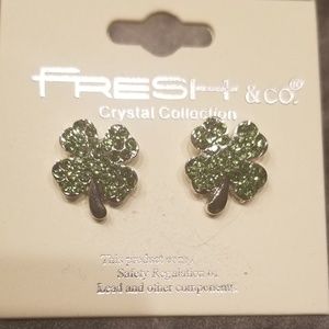 Shamrock post earrings